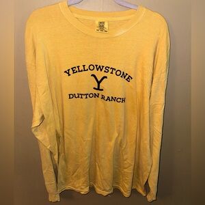 Comfort Colors Yellowstone Ranch Tee in Soft Yellow